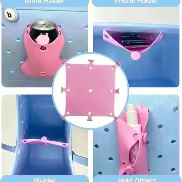 Yellow Silicone 3pcs BOGG Bag Accessories Set Compatible with Bogg Bag -NWT - Picture 2 of 2